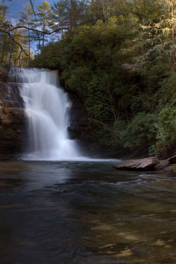 Secret Falls in Highlands, North Carolina