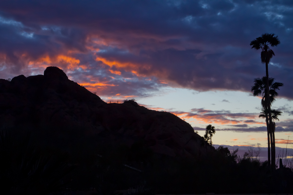 Almost Dark in Paradise Valley, Arizona