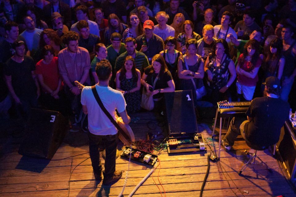 Singing to the Crowd in Austin, Texas