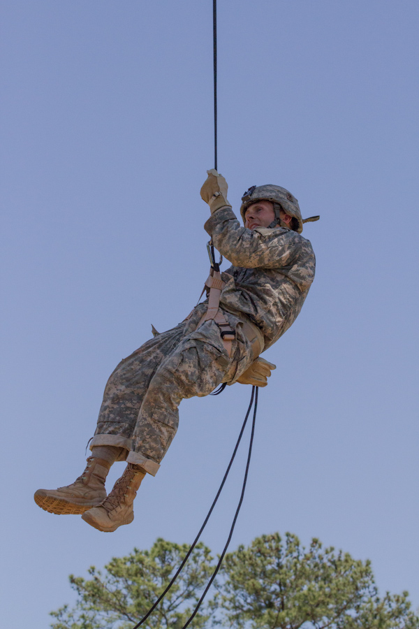 Rappelling in Columbus, Georgia