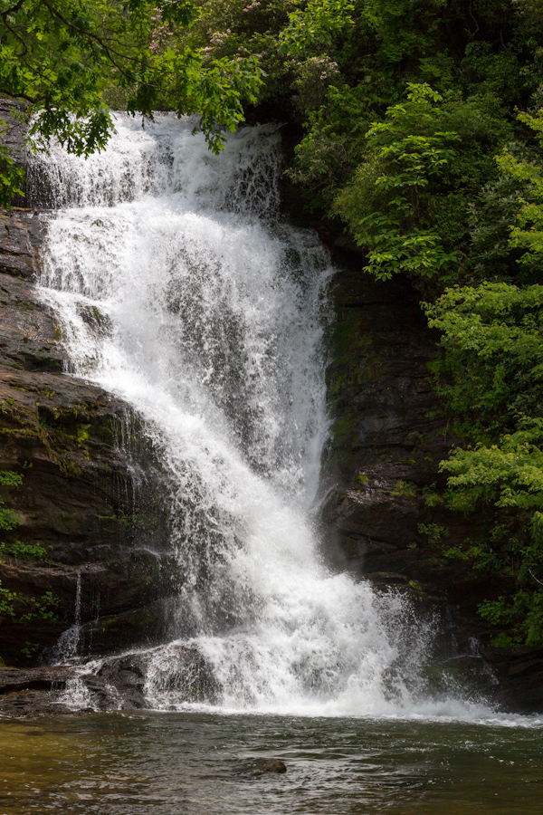 Secret Falls in Highlands, North Carolina