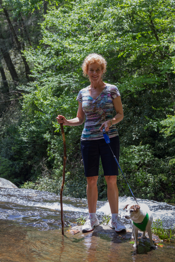 In the Stream in Highlands, North Carolina
