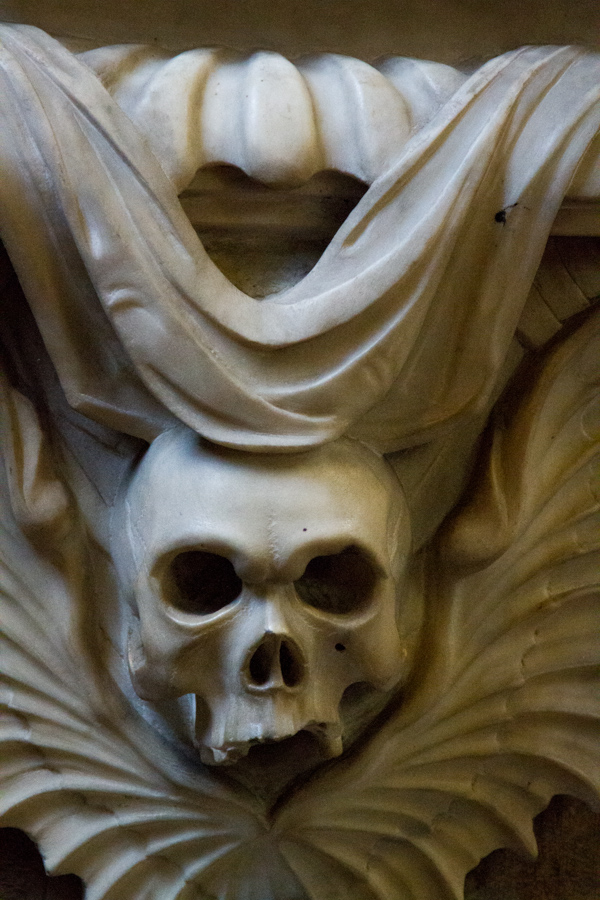 Church Skull in Cambridge, England