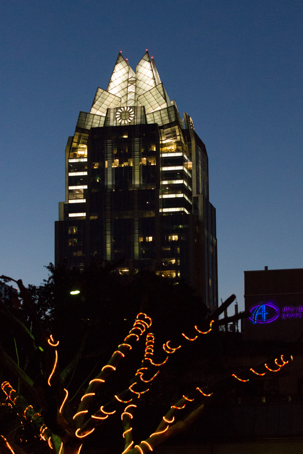 Frost Tower and Lights in Austin, Texas