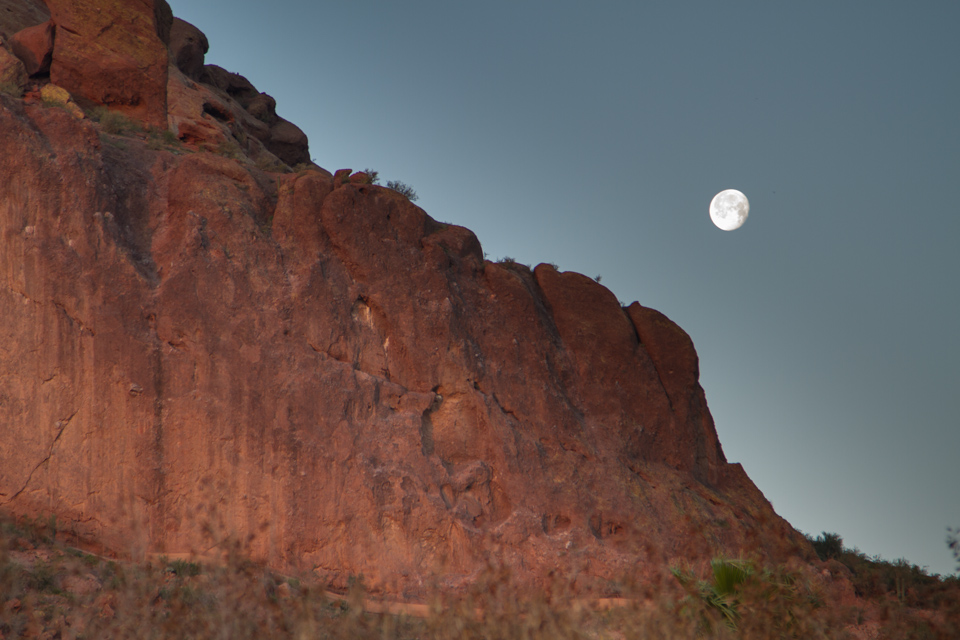 Camelback Moon in Phoenix, Arizona