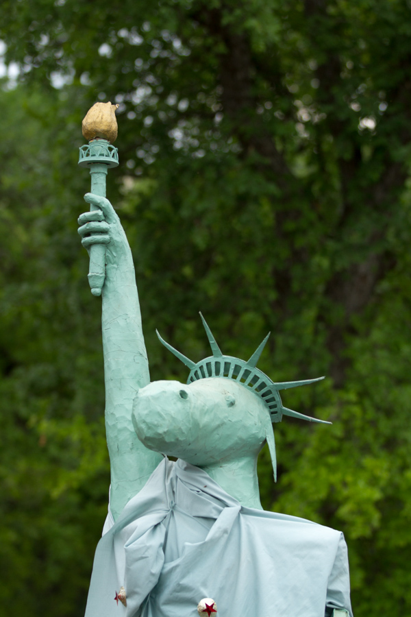 Statue of Eeyore in Austin, Texas