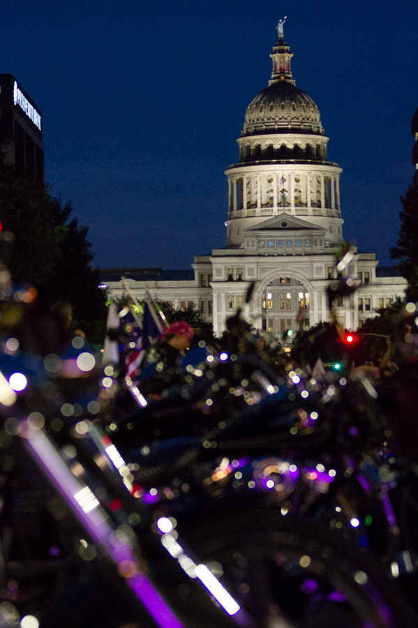 Lots of Motorcycles in Austin, Texas