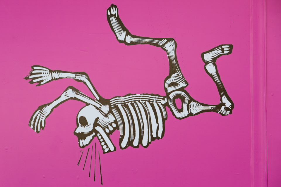 Flying Skeleton  in Austin, Texas