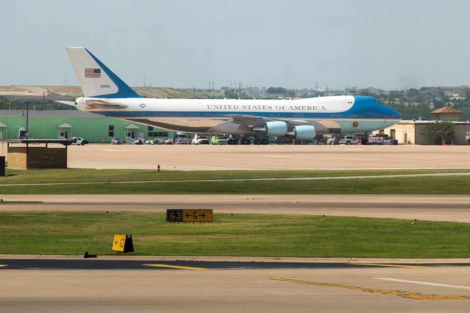 Air Force One in Austin, Texas