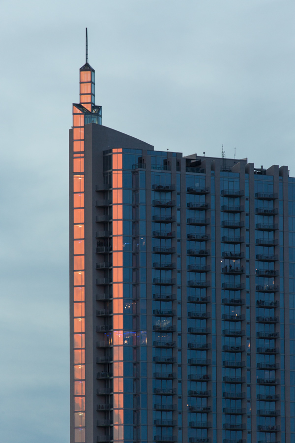 Sunset Reflection in Austin, Texas