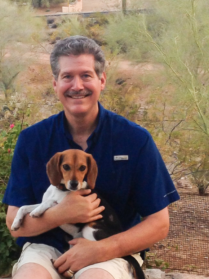 Cal and Pup in Paradise Valley, Arizona