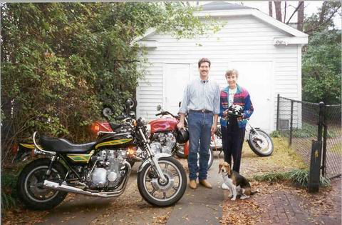 Cal and Mom with Bikes