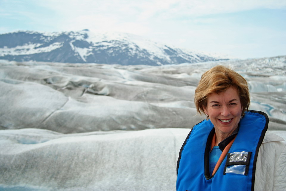 Virginia Ann on a Glacier