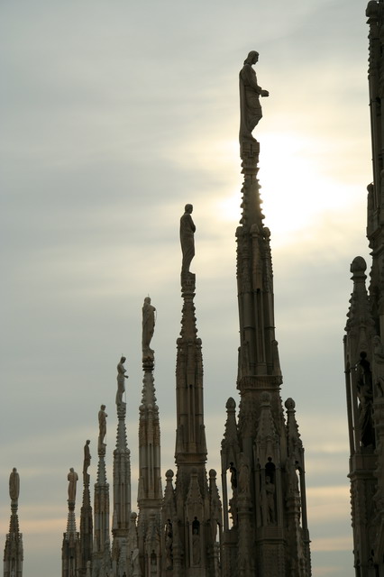 Top of the Milan Duomo