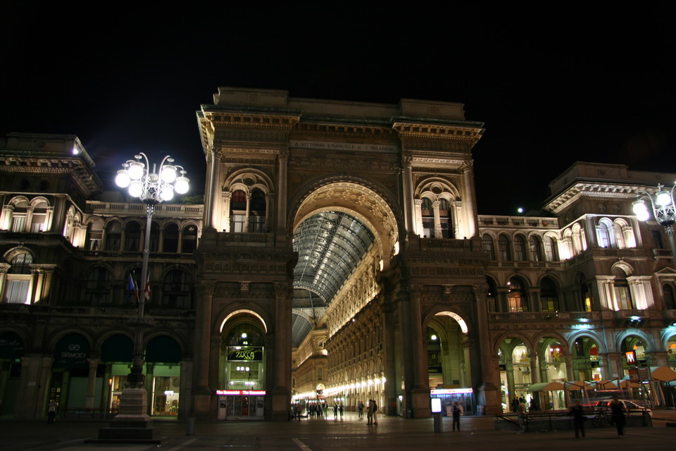 Milan Galleria at Night