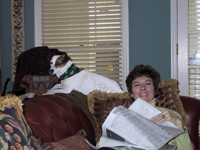 Sweetpea and Virginia Ann on Saint Patricks day