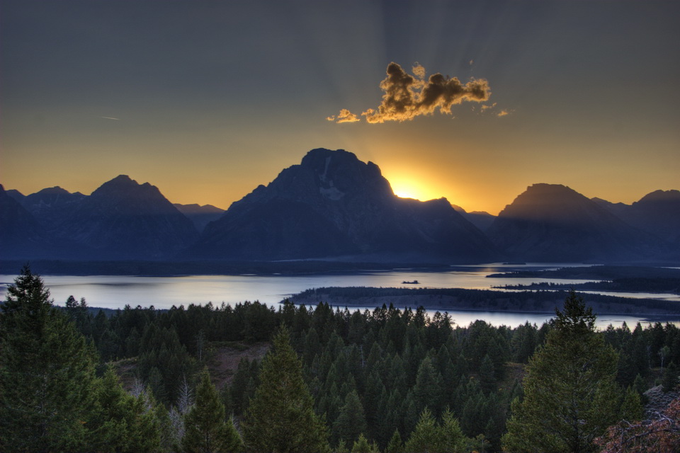Mt Moran and Cloud