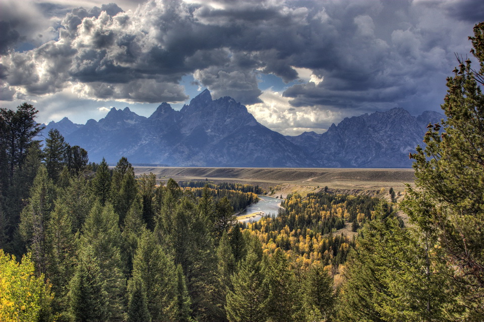 Clouds Over Tetons