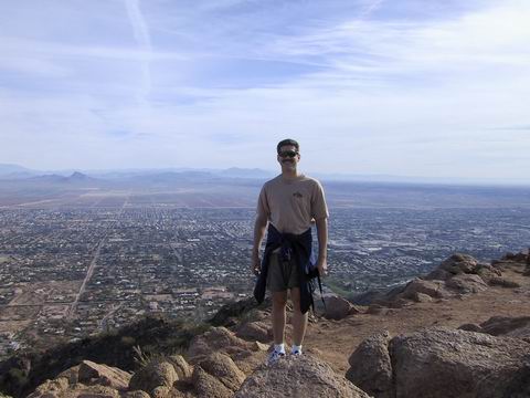 Cal on Top of Camelback Mountian