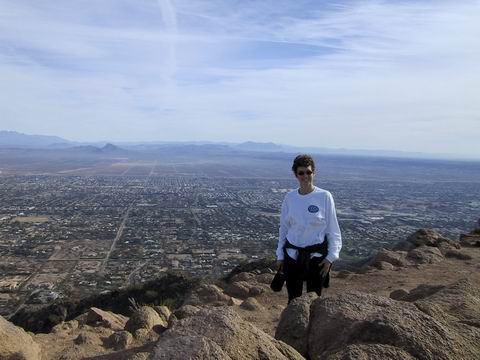 Virginia Ann on Top of Camelback Mountian