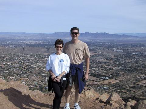 Cal and Virginia Ann on Top of Camelback Mountian