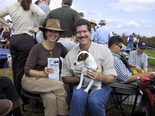 Cal and Virginia Ann at the 2001 Steeplechase