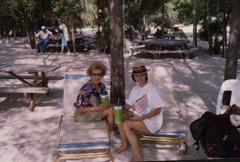Relaxing in the Bahamas