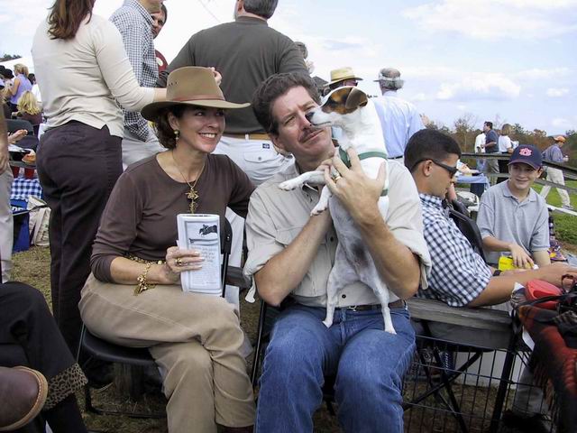 Cal and Virginia Ann at the 2001 Steeplechase