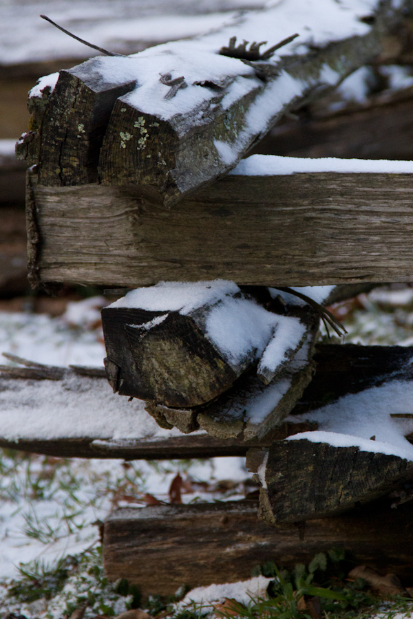 Snow on Fence