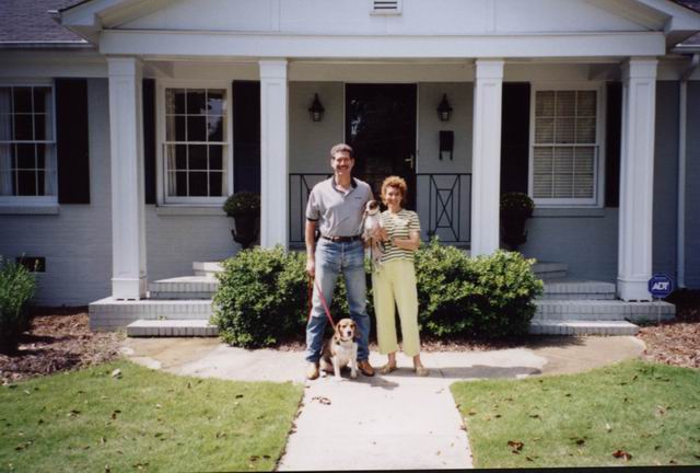 Cal and Virginia Ann with Pups