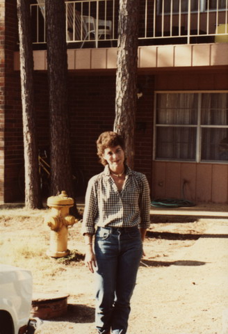 Virginia Ann in front of Apartment
