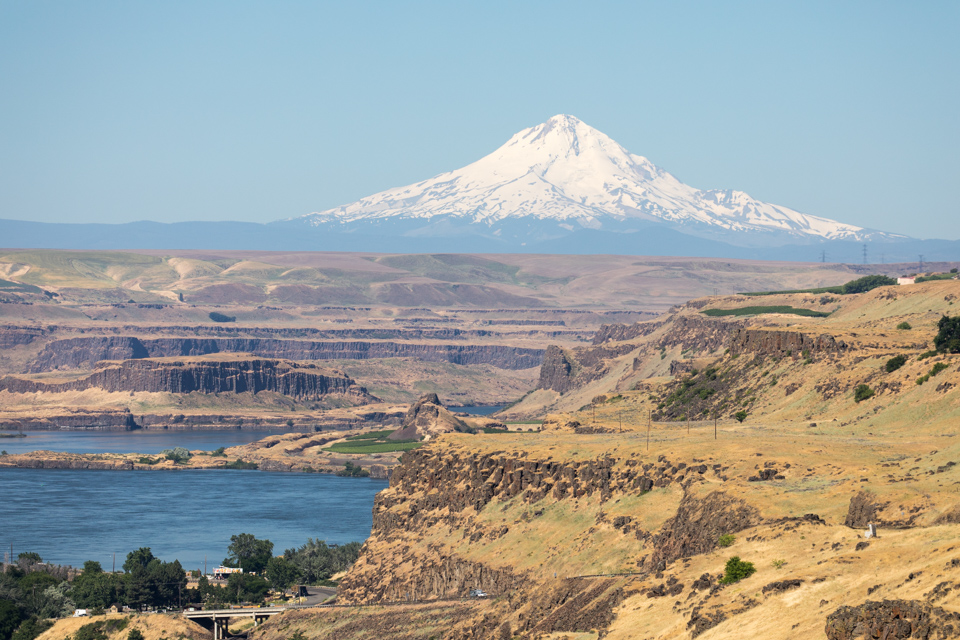 Mt Hood and the River