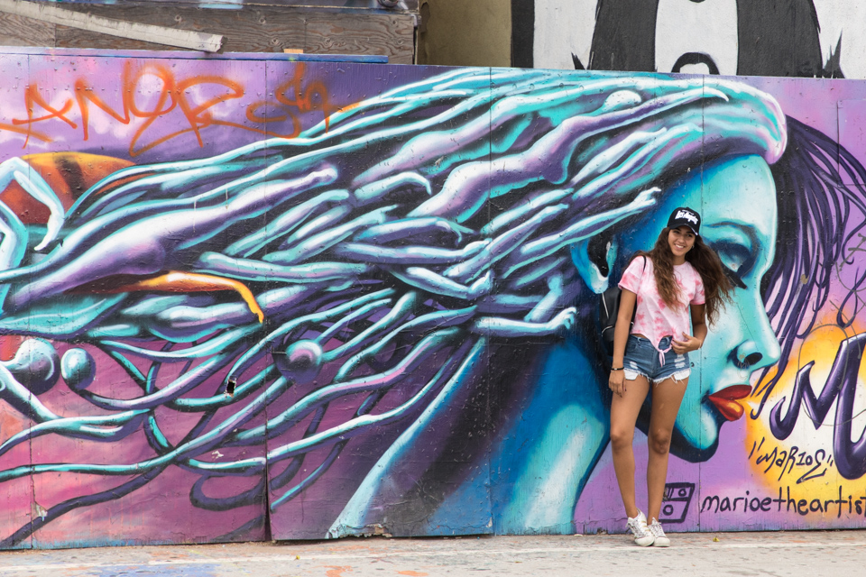 Posing with Graffiti