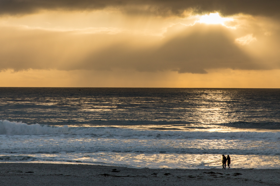 Walking on Beach