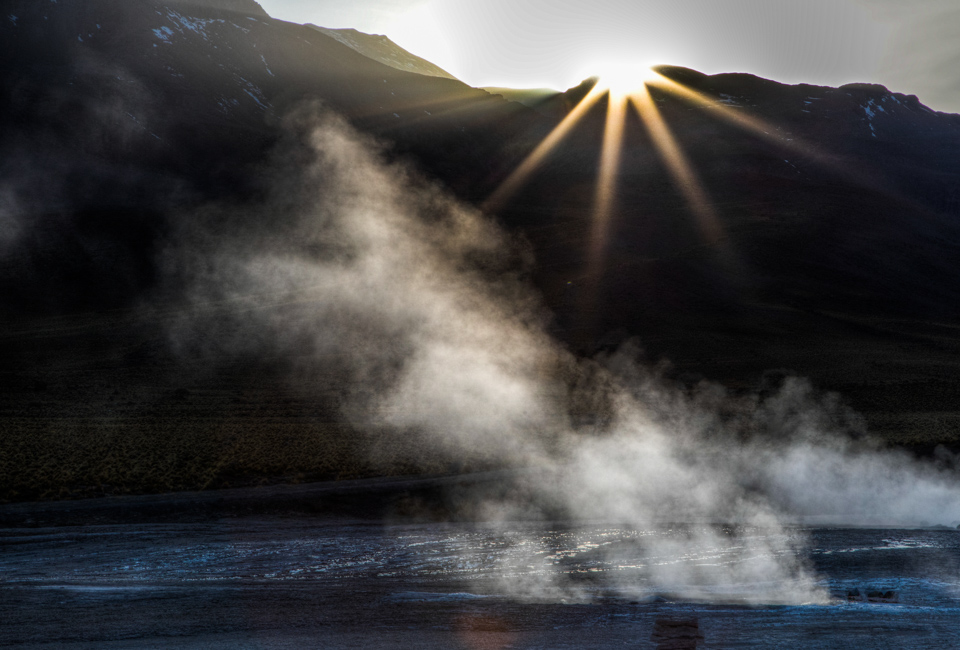 Sunrise over Gyser