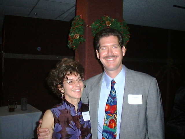 Cal and Virginia Ann at Christmas Party