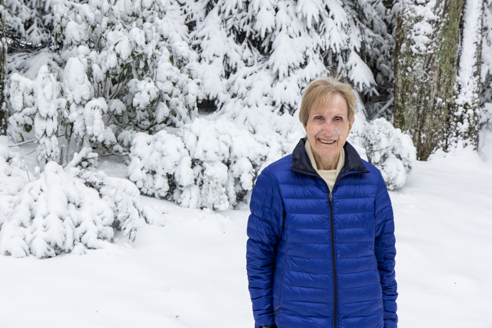 Mom in Snow
