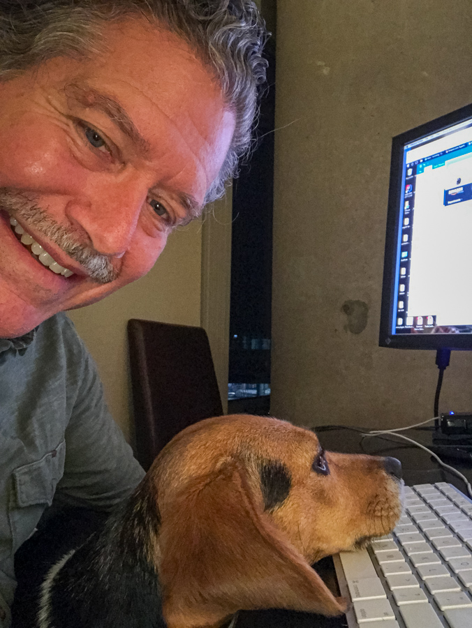Beagle on Keyboard