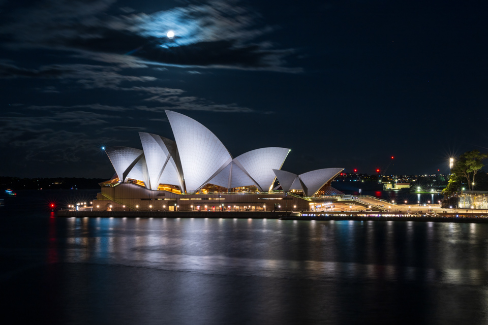 Opera House in Moonlight
